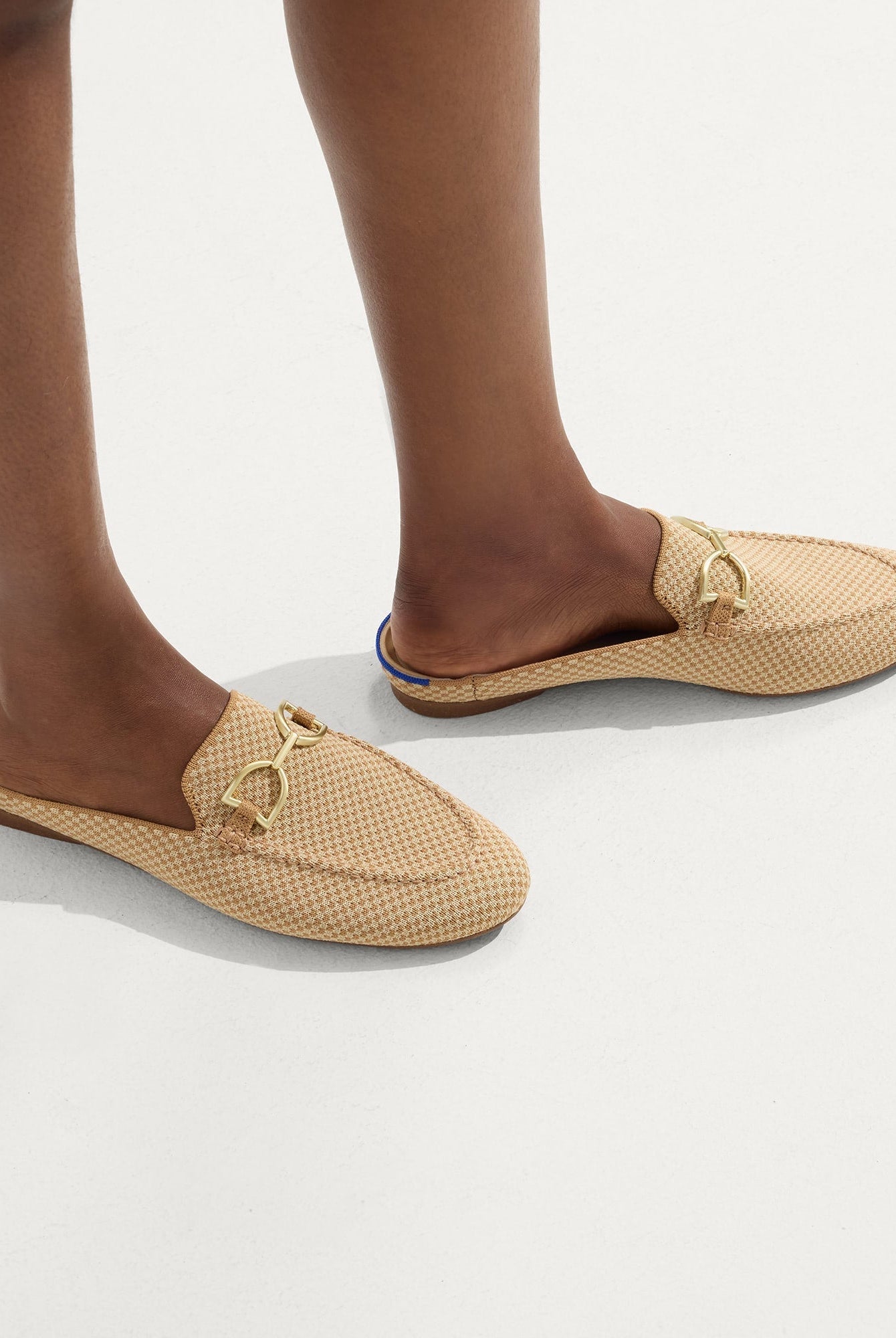 Daxon Loafer Mules | Slip-On, Cushioned Insole, Micro Check Pattern 2