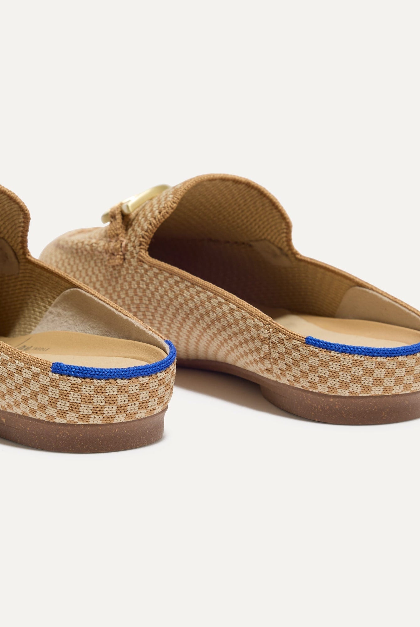 Daxon Loafer Mules | Slip-On, Cushioned Insole, Micro Check Pattern 5