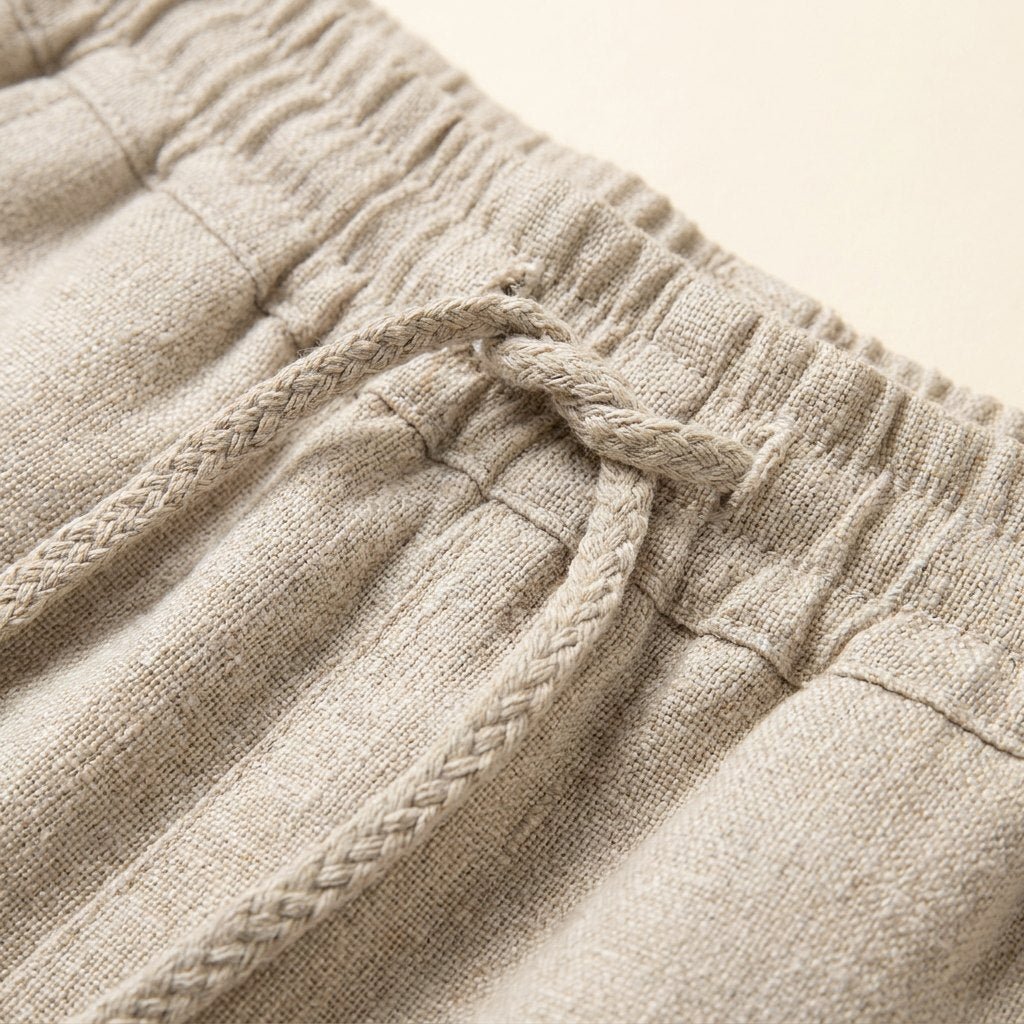 Dazzle Linen Pants | Relaxed Fit, White Linen Trousers for Women 5
