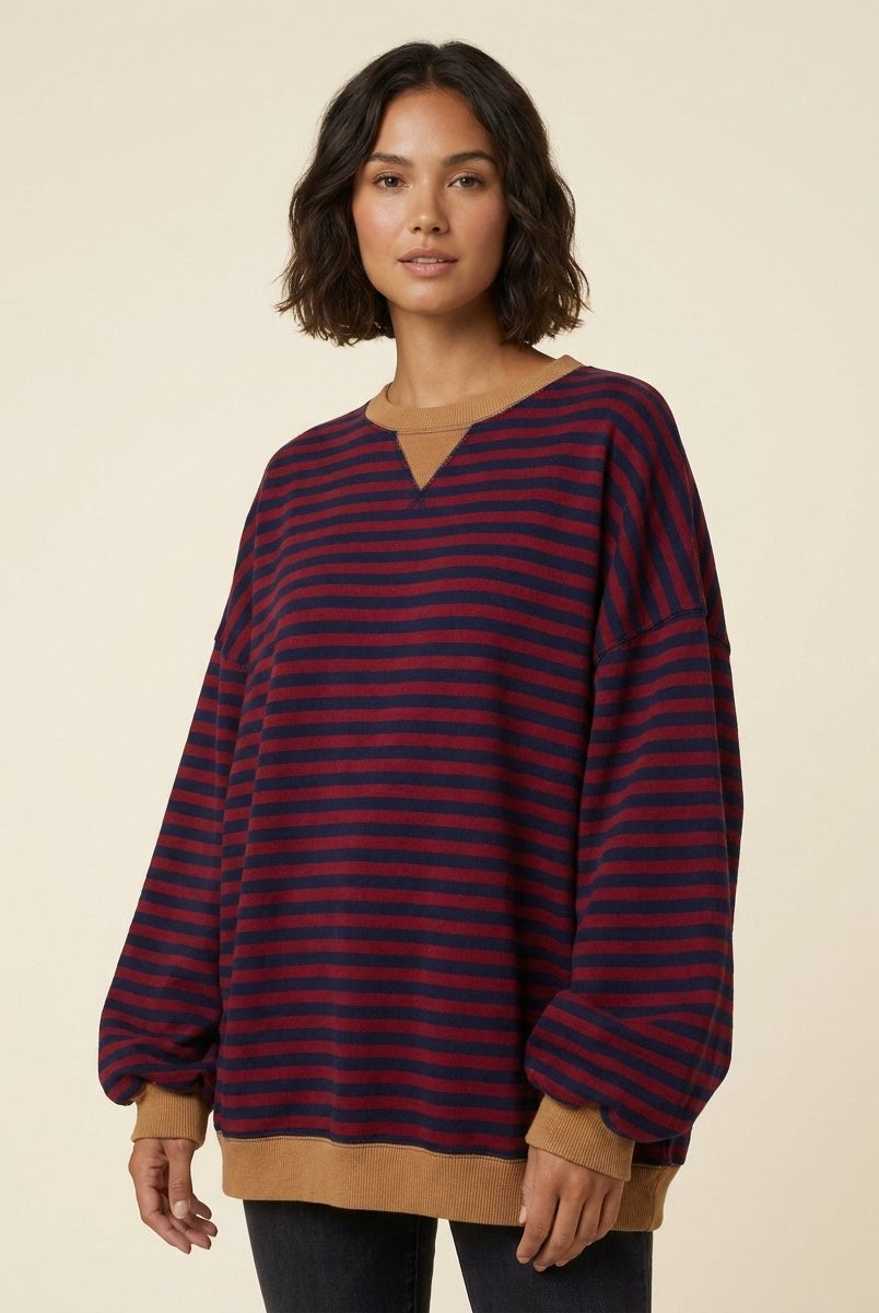 Dora Striped Sweater for Women | Classic Fit, Soft Material 1