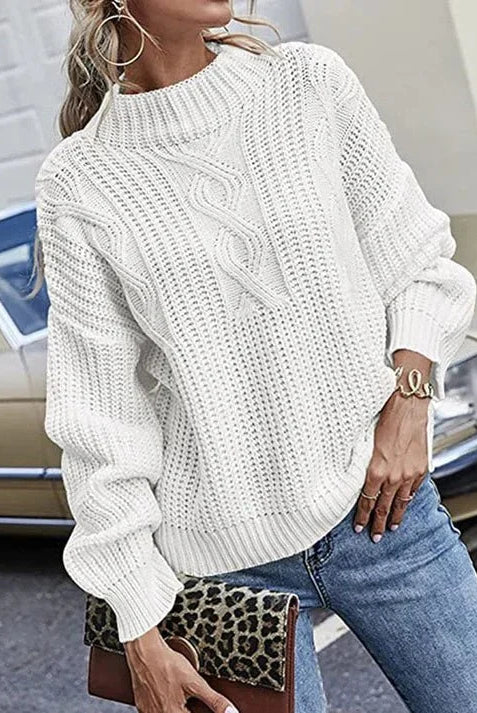 Eli Chunky Cable-Knit Sweater for Women | Relaxed Fit, Heavy Knit, Six Colours 0