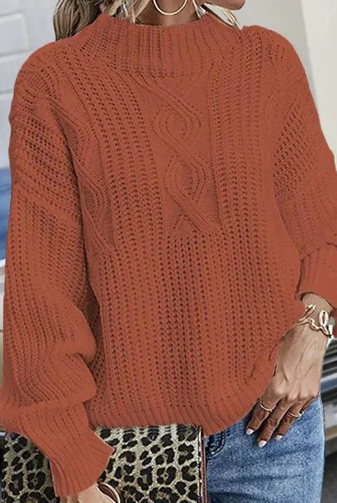 Eli Chunky Cable-Knit Sweater for Women | Relaxed Fit, Heavy Knit, Six Colours 5