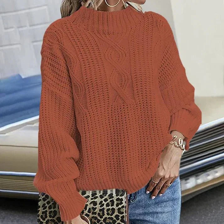 Eli Chunky Cable-Knit Sweater for Women | Relaxed Fit, Heavy Knit, Six Colours 5