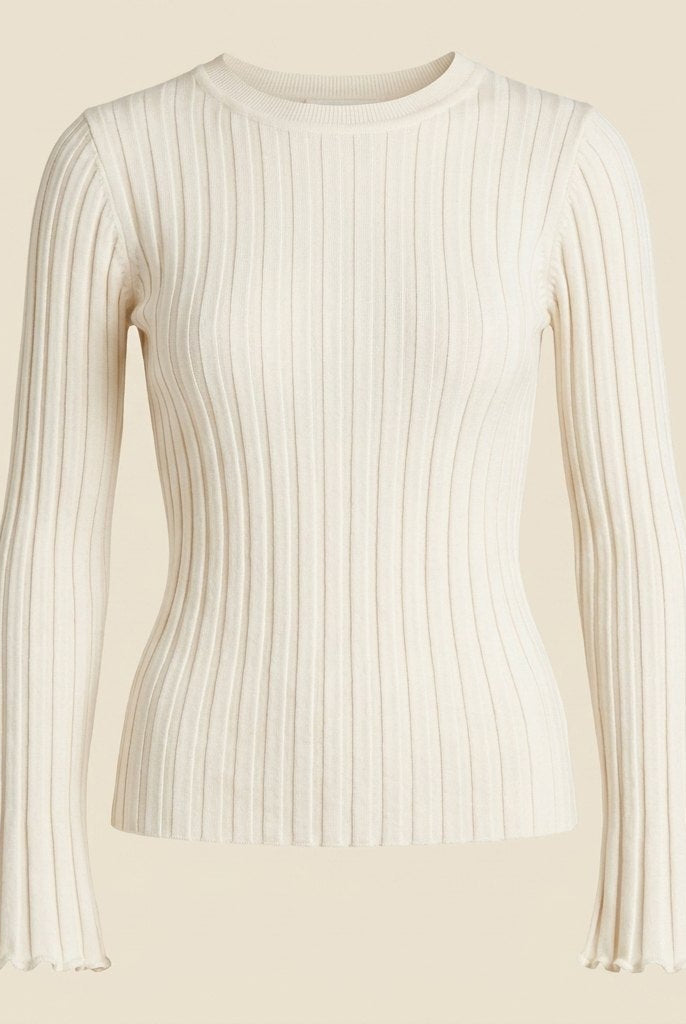 Elysia Ruffle Knit Shirt | Long Sleeve, Slim Fit 4