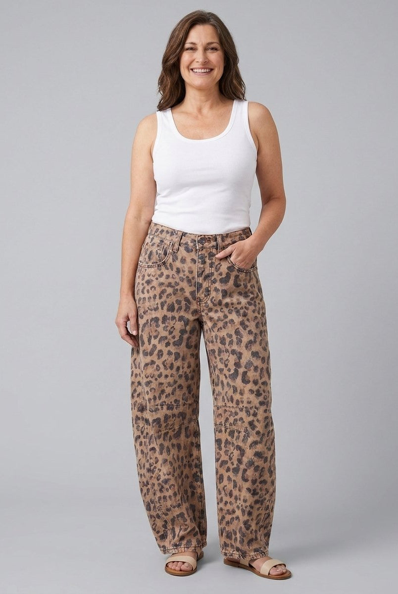Elysian Wide Leg Jeans | Mid-Rise, Ankle Length, Stretch Blend 0