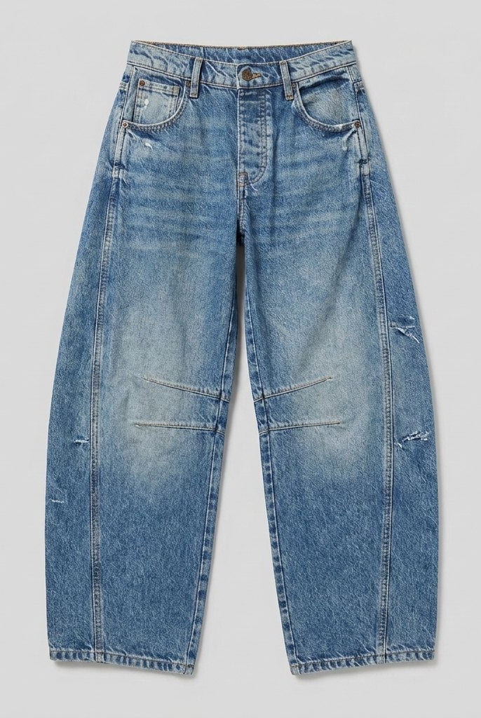 Elysian Wide Leg Jeans | Mid-Rise, Ankle Length, Stretch Blend 7