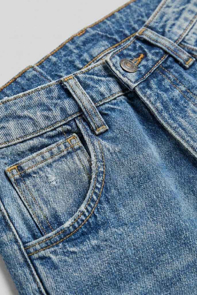 Elysian Wide Leg Jeans | Mid-Rise, Ankle Length, Stretch Blend 8