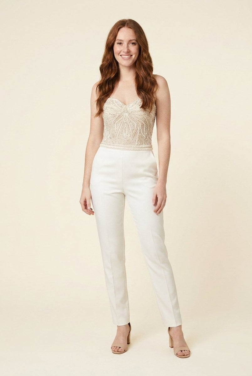 Elysian Women's Jumpsuit | Elegant Corset Top, Formal Wear 0