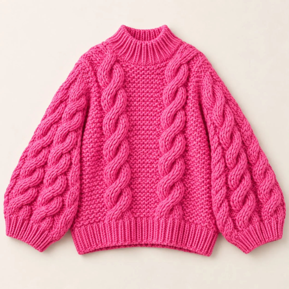 Evangeline Chunky Knit Sweater — Oversized Cozy Fit 6