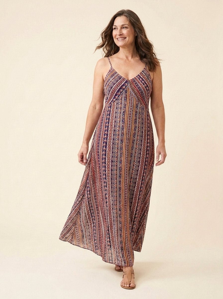 Fiora Maxi Dress | Floral Print, V Neck Sleeveless Summer Wedding Guest Dress 2