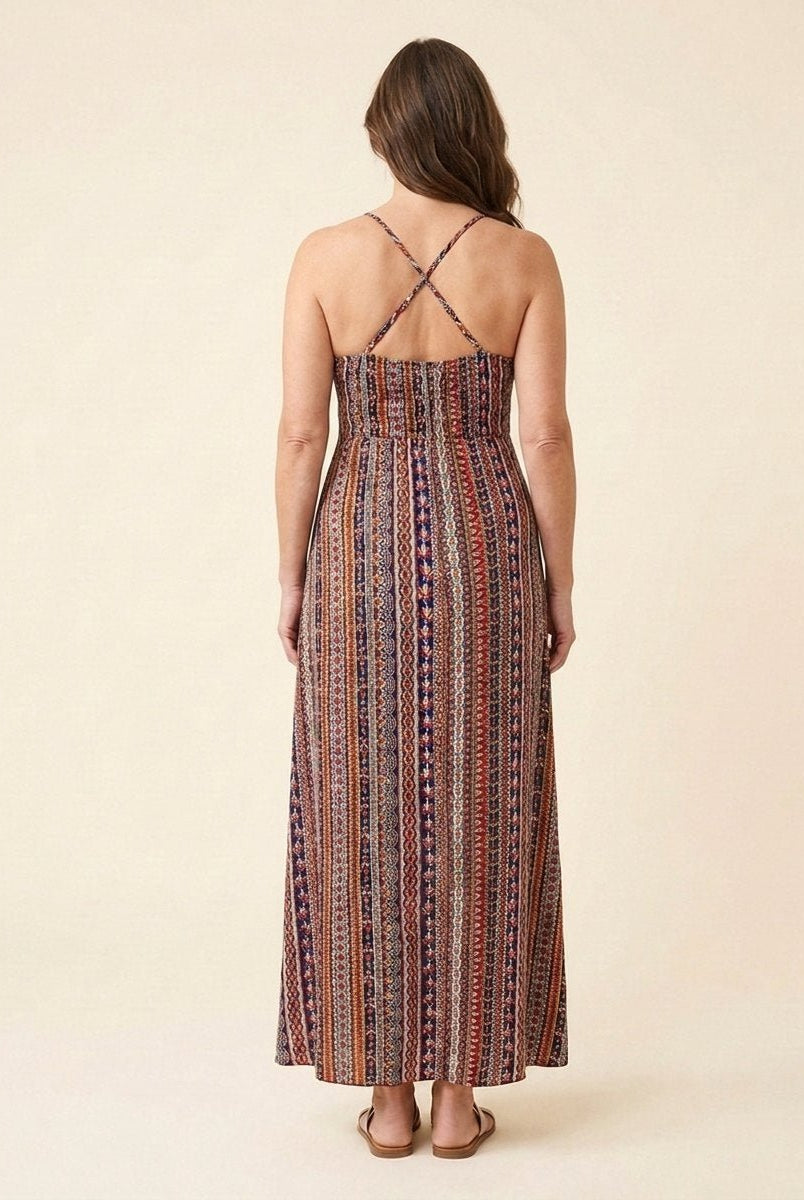 Fiora Maxi Dress | Floral Print, V Neck Sleeveless Summer Wedding Guest Dress 3