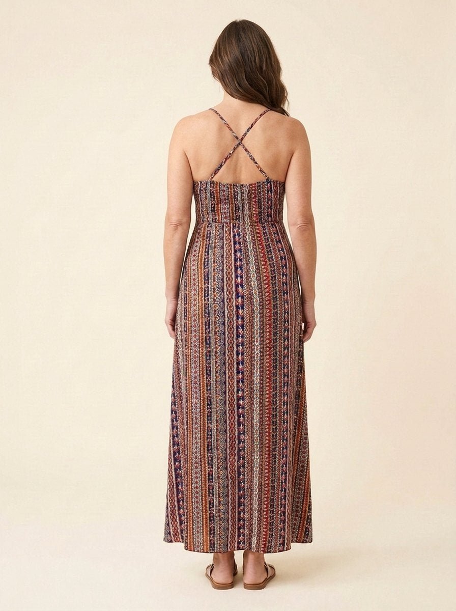 Fiora Maxi Dress | Floral Print, V Neck Sleeveless Summer Wedding Guest Dress 3