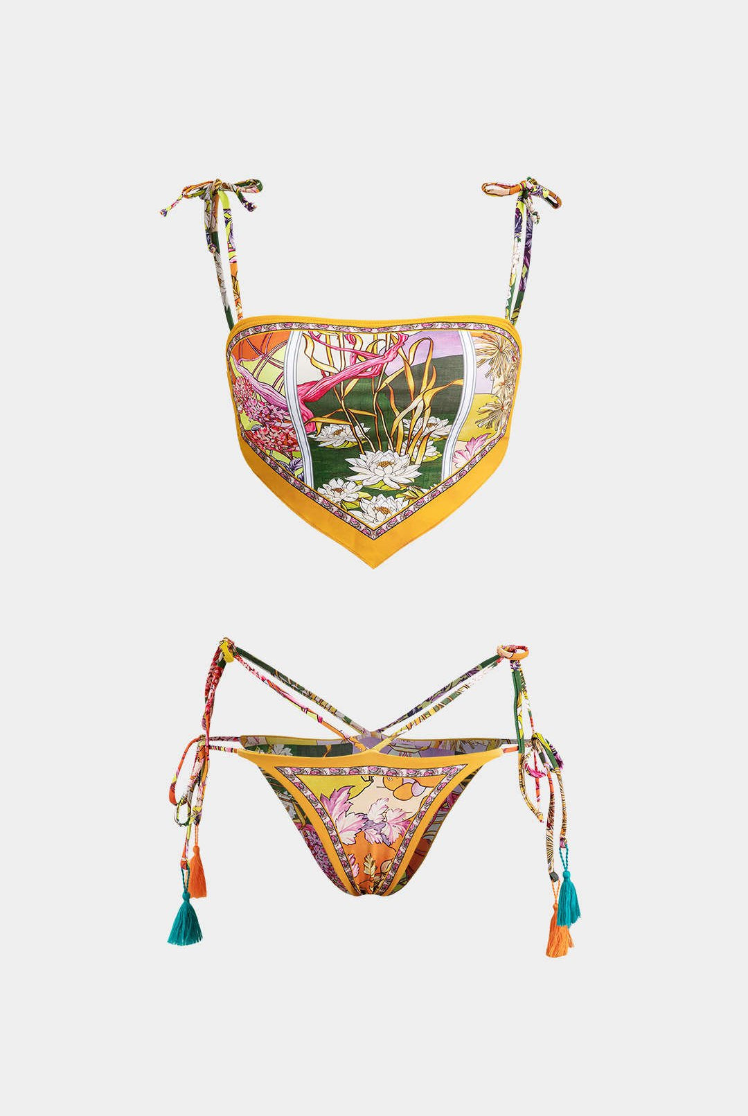 Fleur Bikini Set | Slim Fit, Comfortable Polyester Blend 0