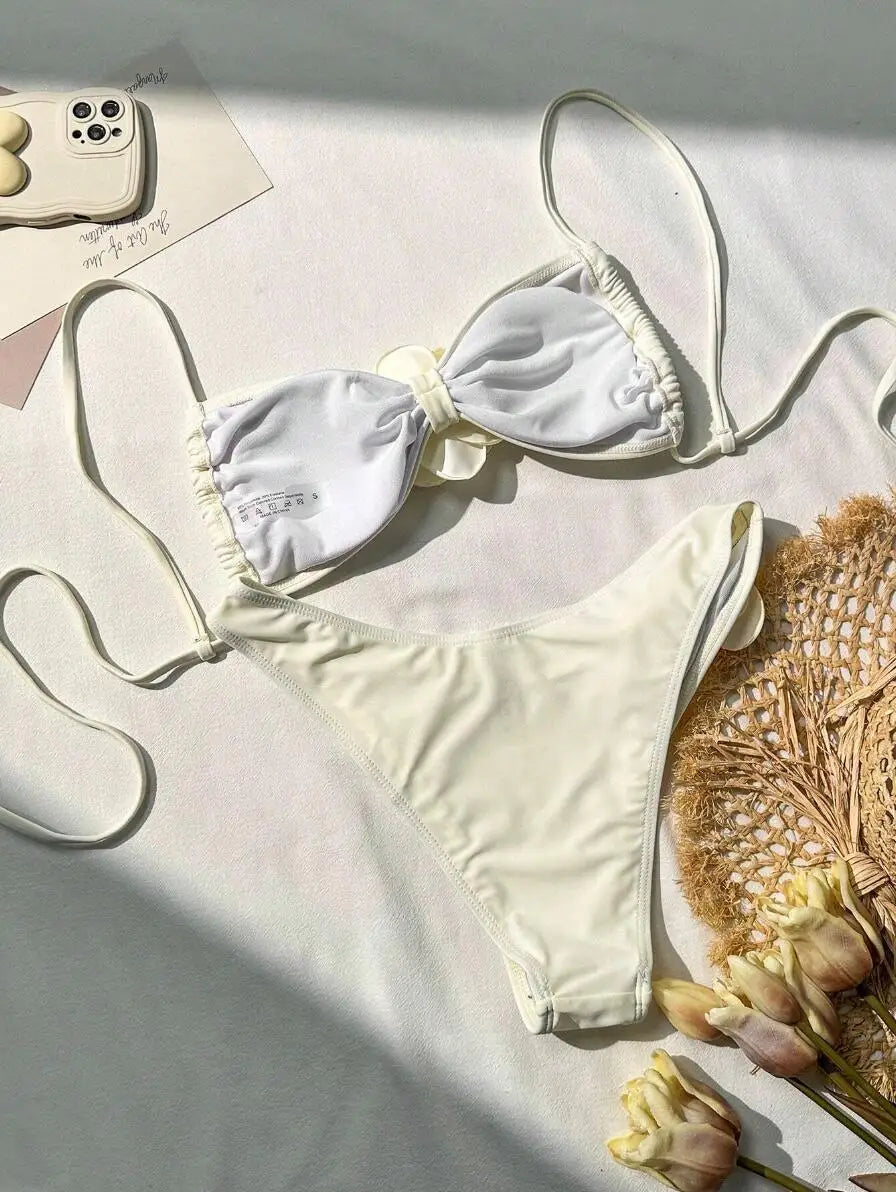 Fleur Push-Up Bikini Set | Floral Accents, Women's Bikini Sets 8