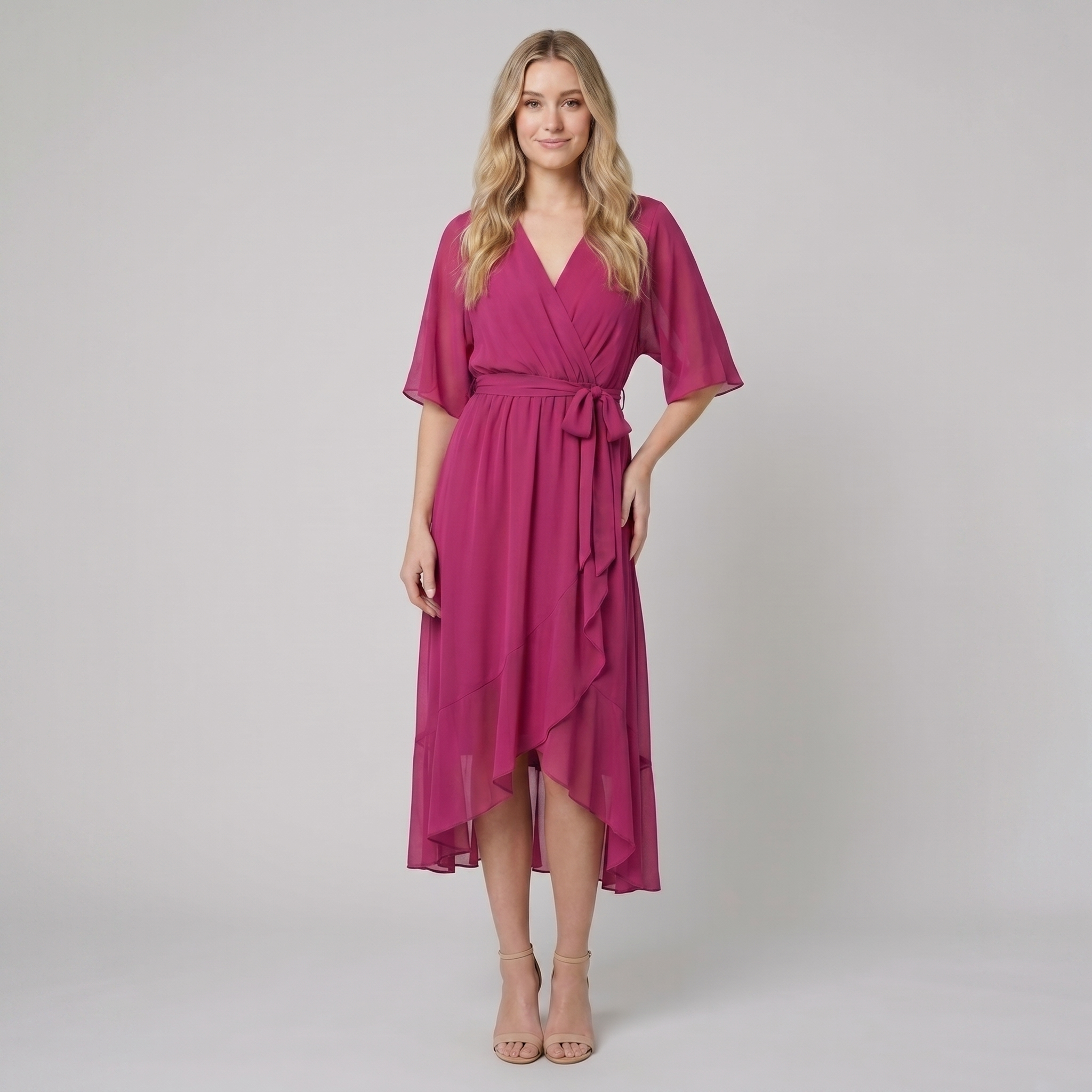 Gina Elegant Dress | Flowy Silhouette, Lightweight Fabric for Wedding Guests and Summer Events 3