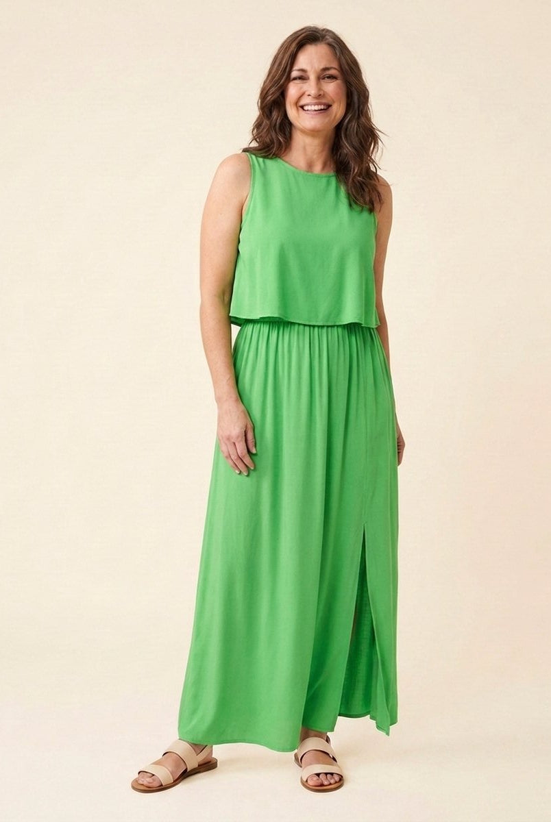 Gina Maxi Dress | Cotton Blend, Sleeveless Summer Dress 9