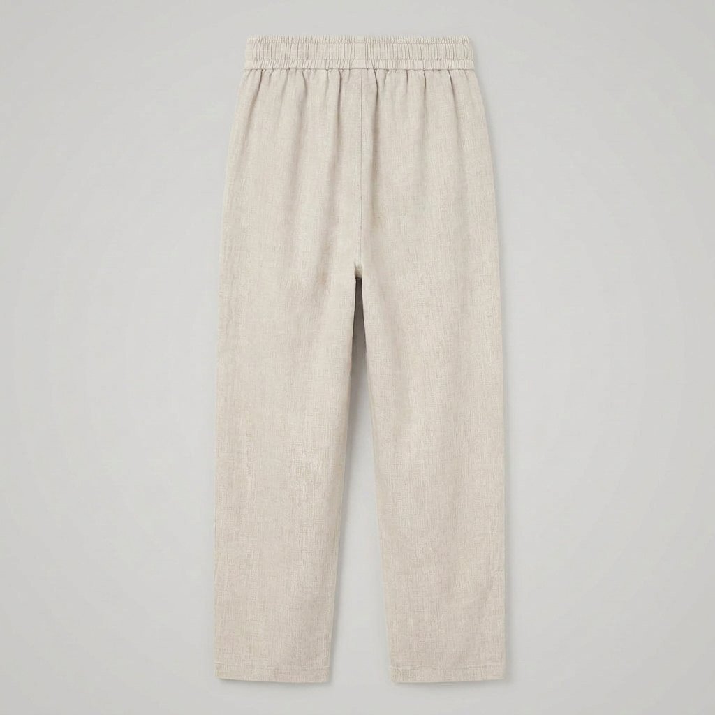 Haru Cropped Trousers | Cotton-Linen Blend, Wide Leg Cropped Pants for Women 5