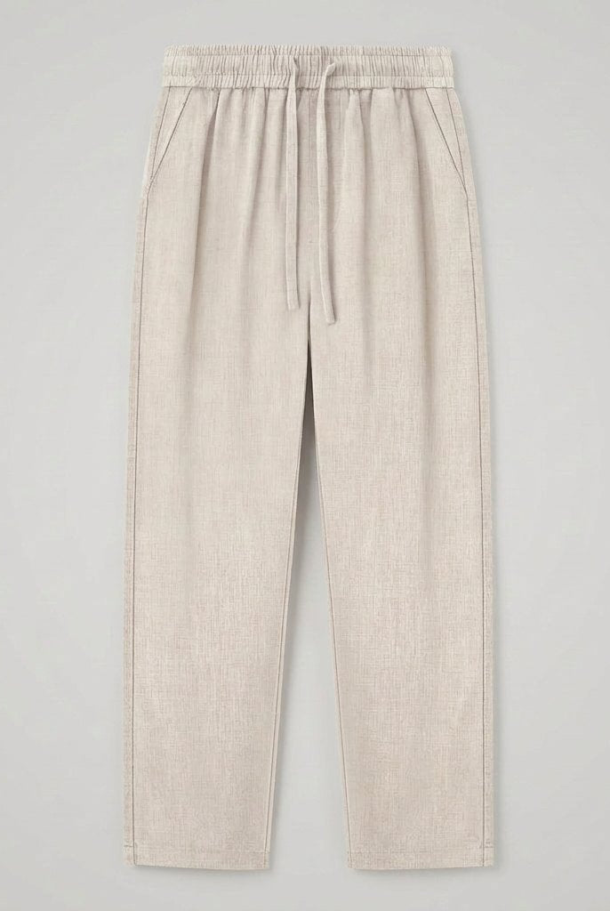 Haru Cropped Trousers | Cotton-Linen Blend, Wide Leg Cropped Pants for Women 6
