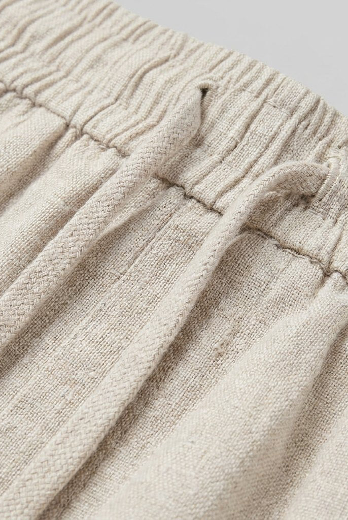 Haru Cropped Trousers | Cotton-Linen Blend, Wide Leg Cropped Pants for Women 7