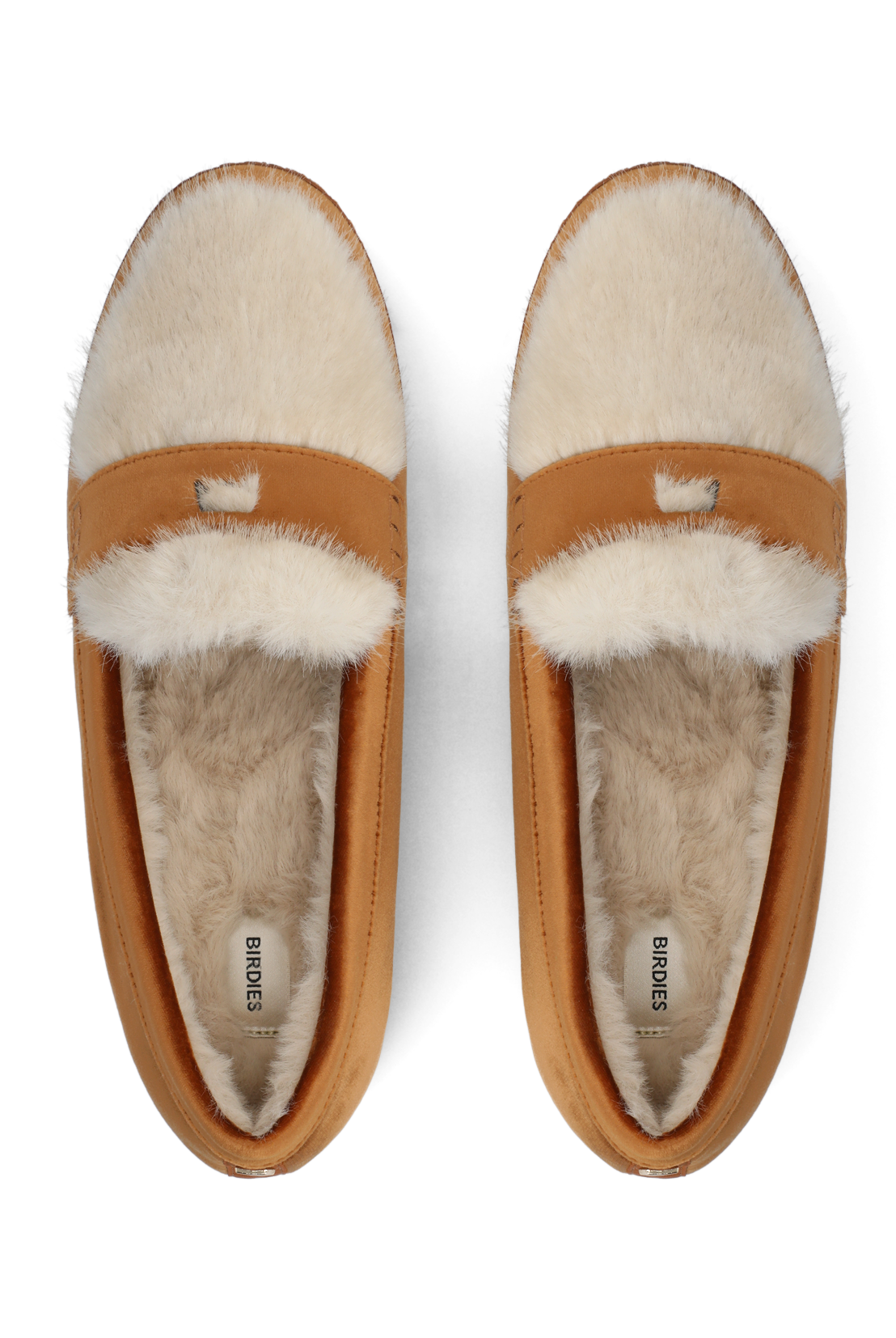 Haven Loafer Slipper | Tan Velvet, Faux Fur Lining, Anatomic Footbed 2