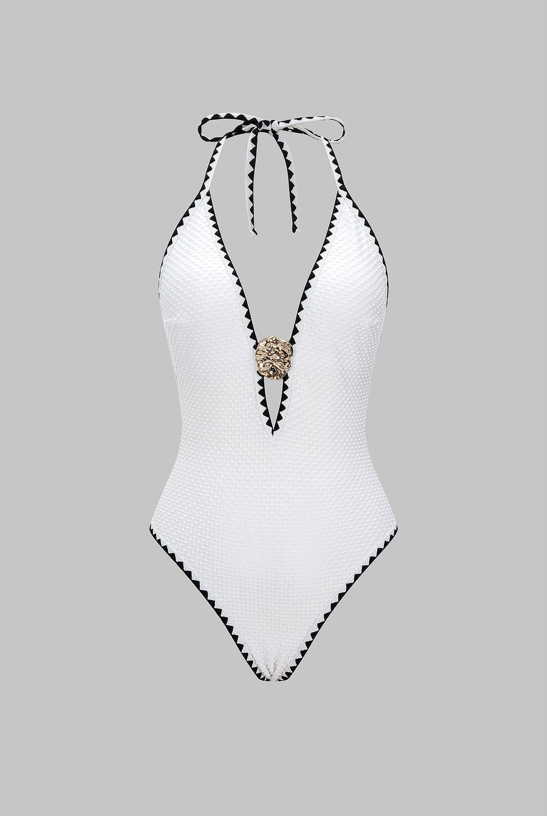 Haven One-Piece Swimsuit | Metallic, Fitted Swimwear for Women 0