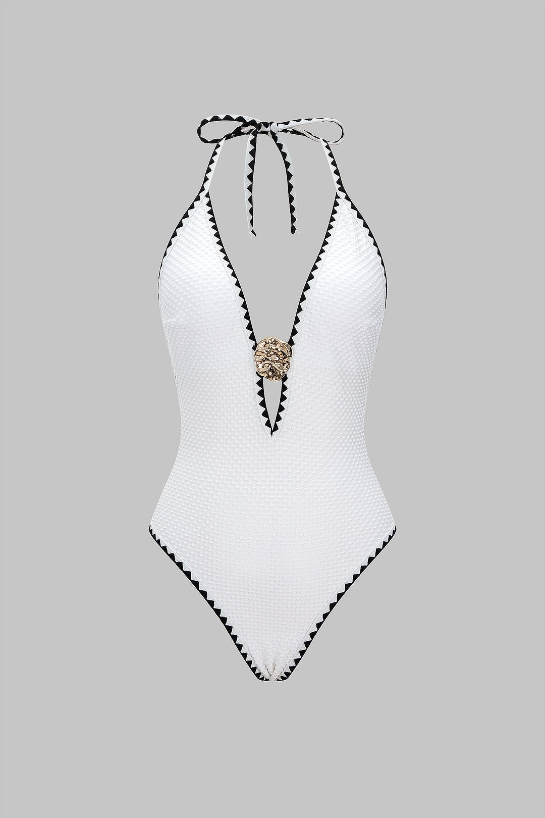 Haven One-Piece Swimsuit | Metallic, Fitted Swimwear for Women 0