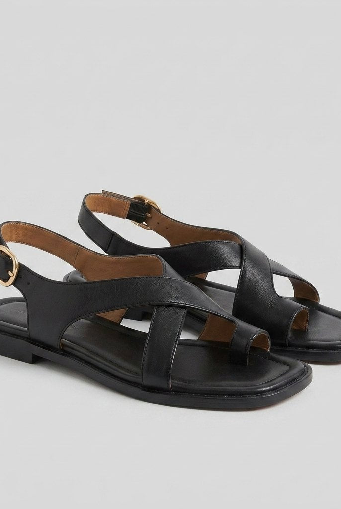 Ivy Cross Sandals for Women | Italian Leather, Orthopedic Cushioned 1