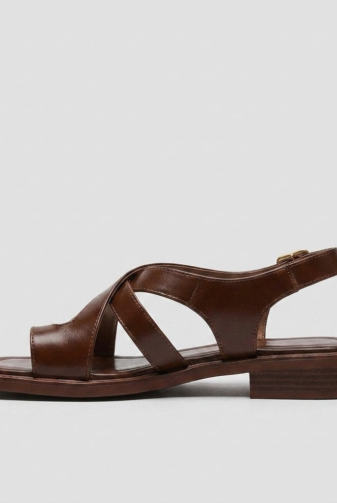 Ivy Cross Sandals for Women | Italian Leather, Orthopedic Cushioned 2