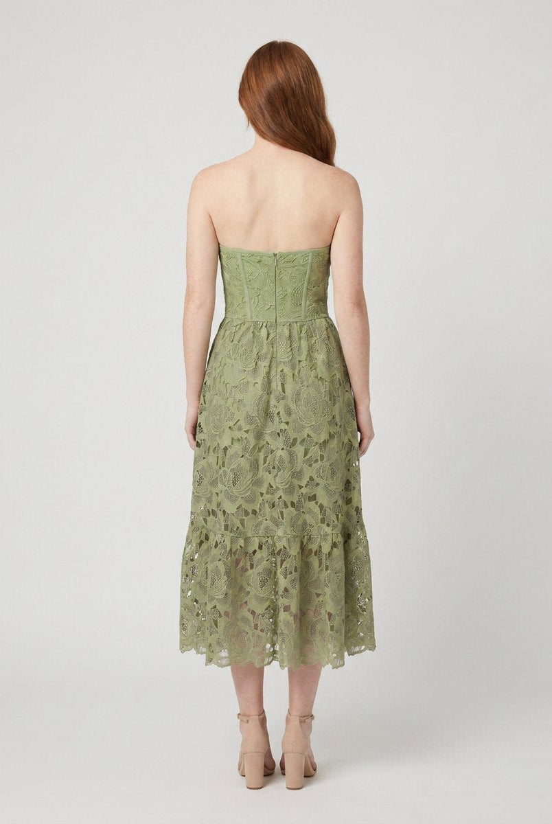 Ivy Midi Dress | Off the Shoulder Floral Embroidered Summer Dress 3