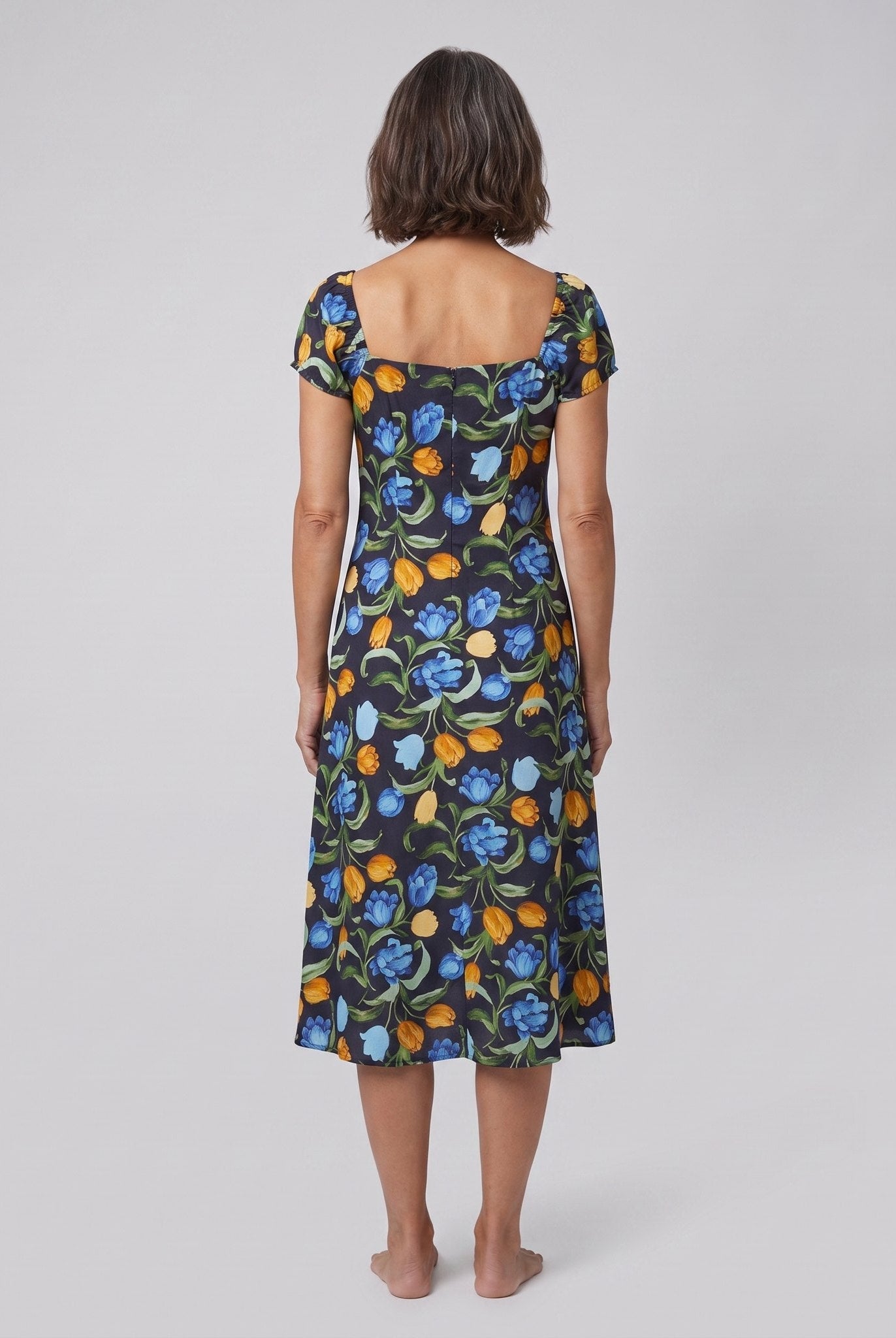 Ivy Summer Dress | Floral Print, Square Neckline, Lightweight 3
