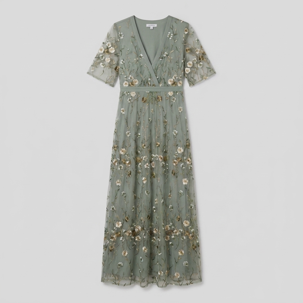 Jade Floral Maxi Dress | Soft Cotton, Tailored Fit Summer Dresses 3