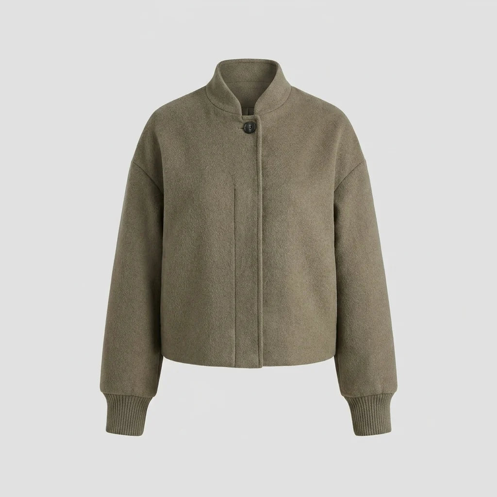 Jara Women's Jacket | Wool-Blend, Tailored Fit, Snap Front 5
