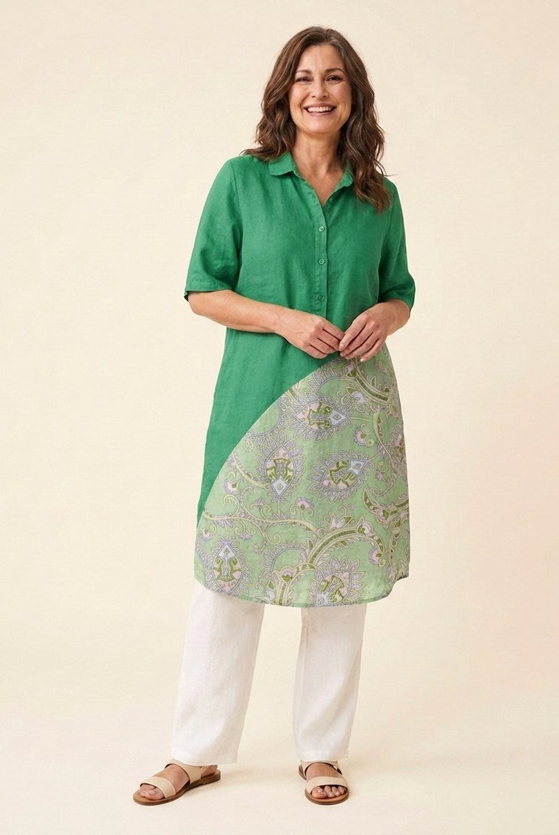 Jovia Women's Dress | Plus Size, Casual Linen Summer Dress 4