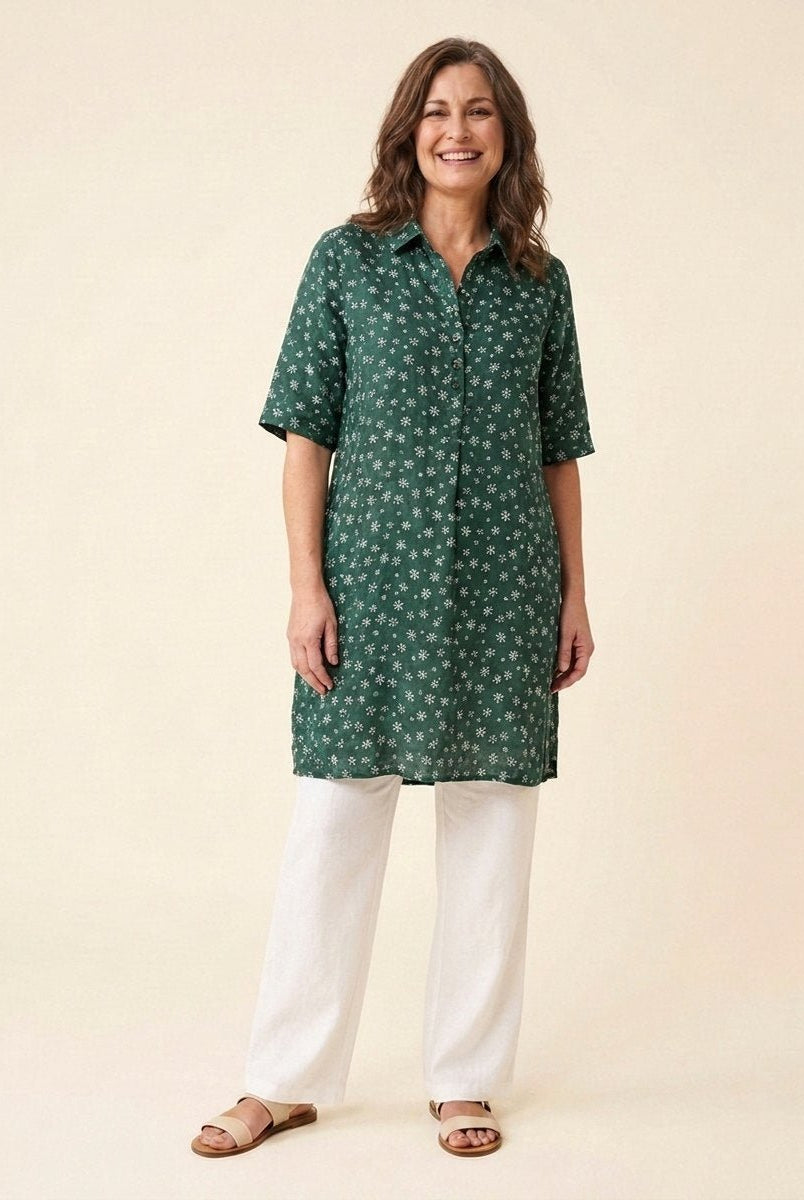 Jovia Women's Dress | Plus Size, Casual Linen Summer Dress 5
