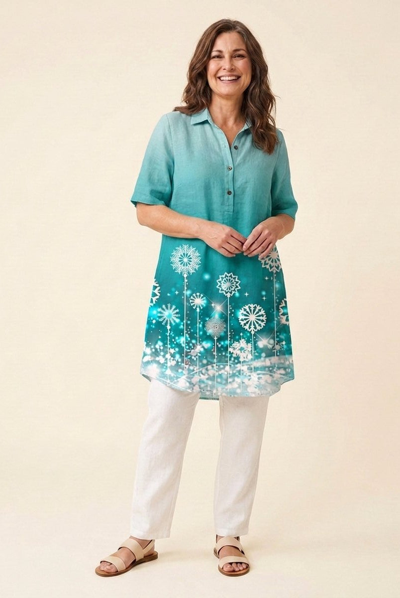 Jovia Women's Dress | Plus Size, Casual Linen Summer Dress 6