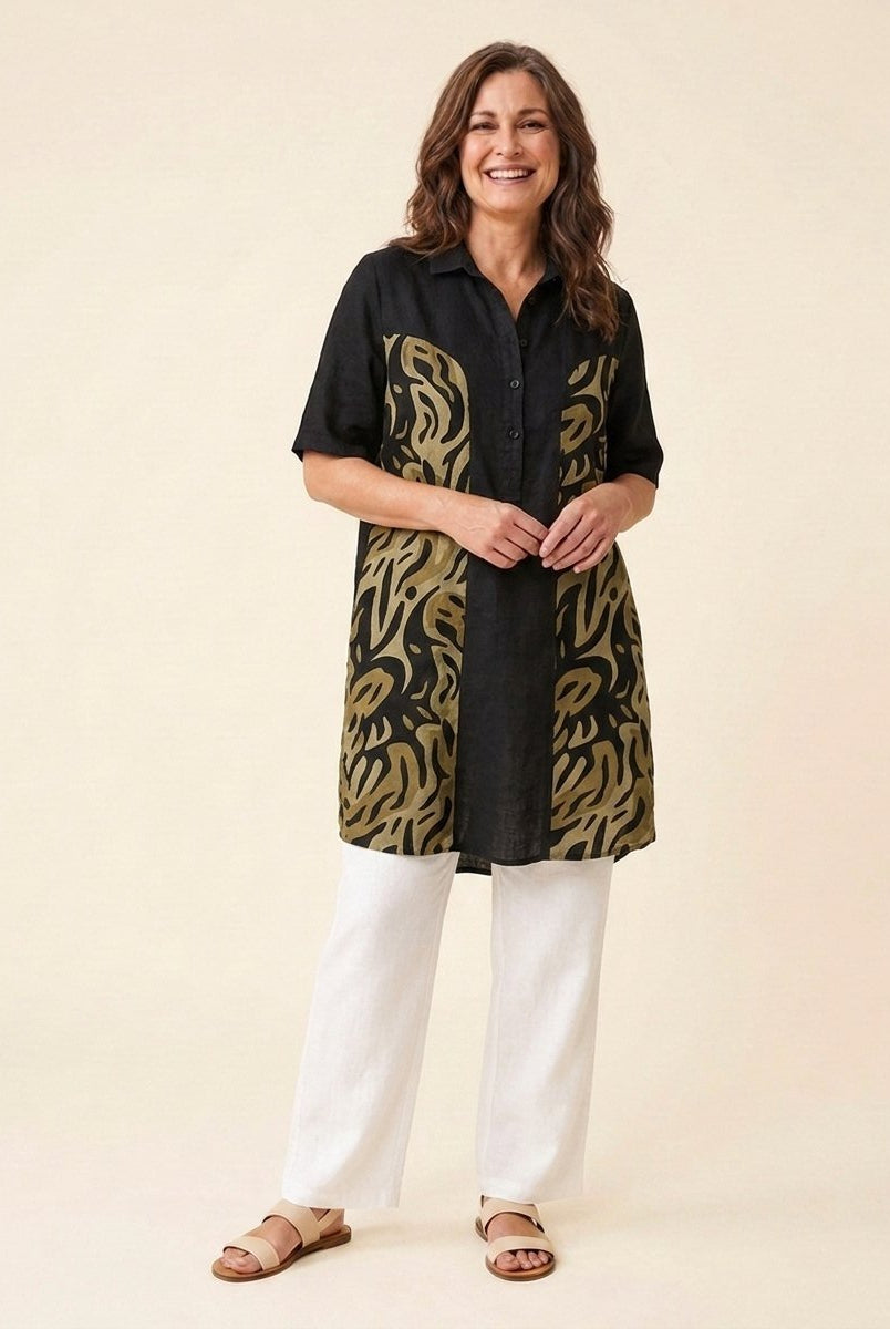 Jovia Women's Dress | Plus Size, Casual Linen Summer Dress 7