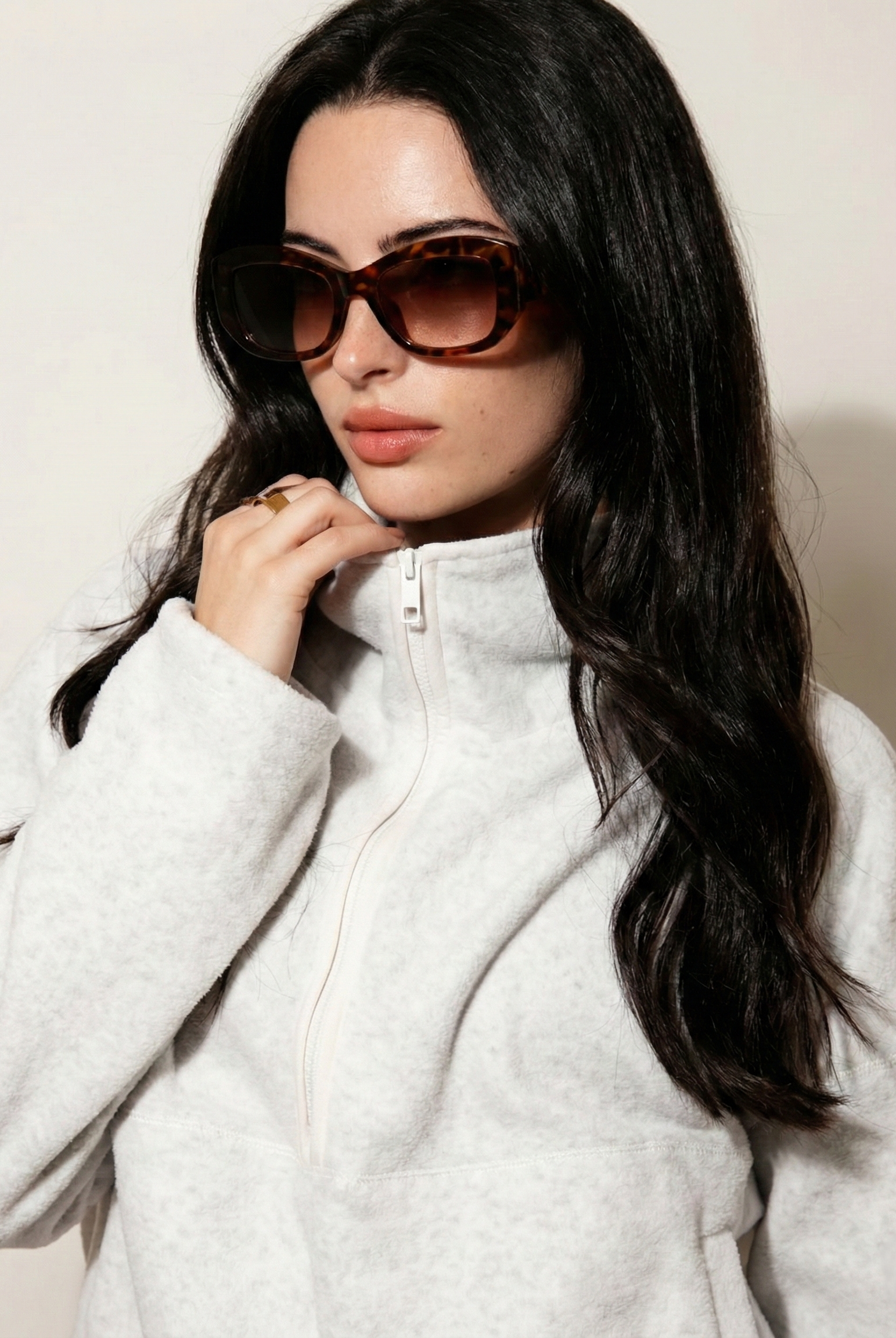 Karma Spade Sunglasses | Oversized Tortoise Frame, UV-Protective Lenses 7