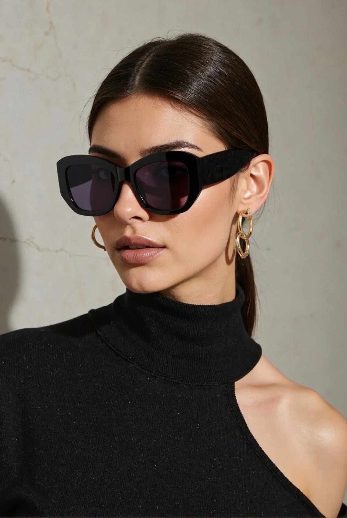 Karma Spade Sunglasses | Oversized Tortoise Frame, UV-Protective Lenses 8