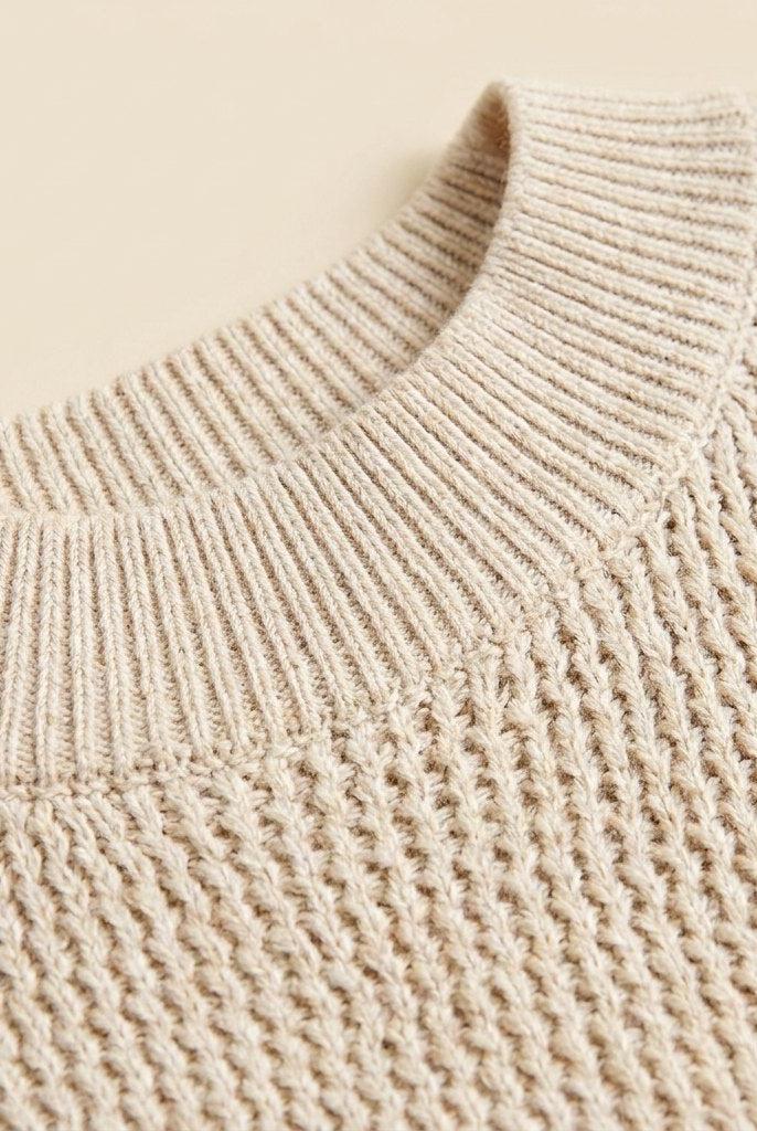 Kira Tank Top | White Knit, Regular Fit for Women 4