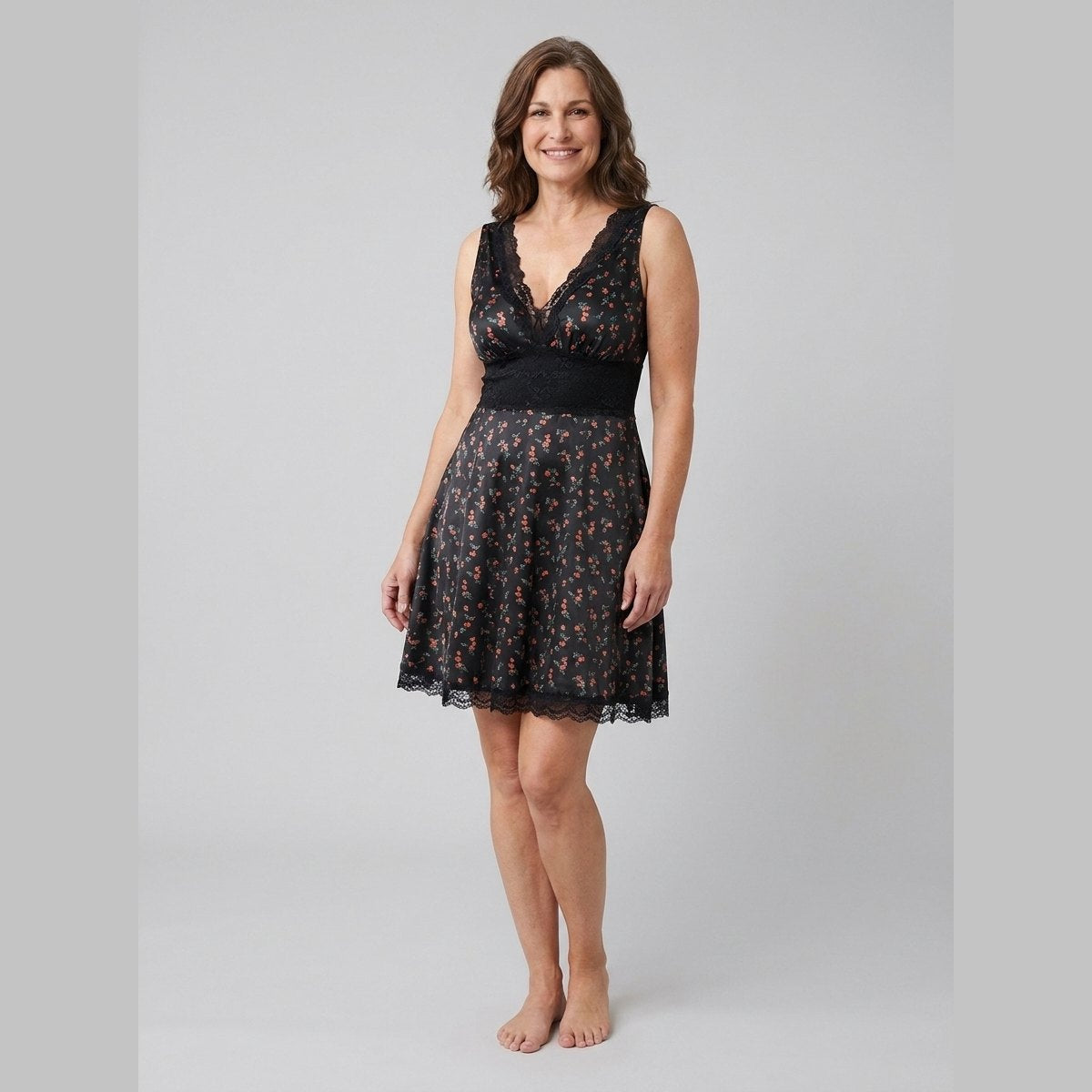 Lara Women's Dress | Lace Mini Dress, Sculpting Fit 1