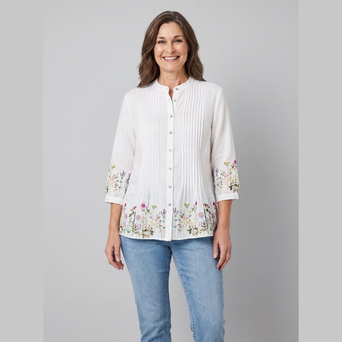 Lina Women's Tunic | Organic Linen, Loose Fit Tunic Top 7