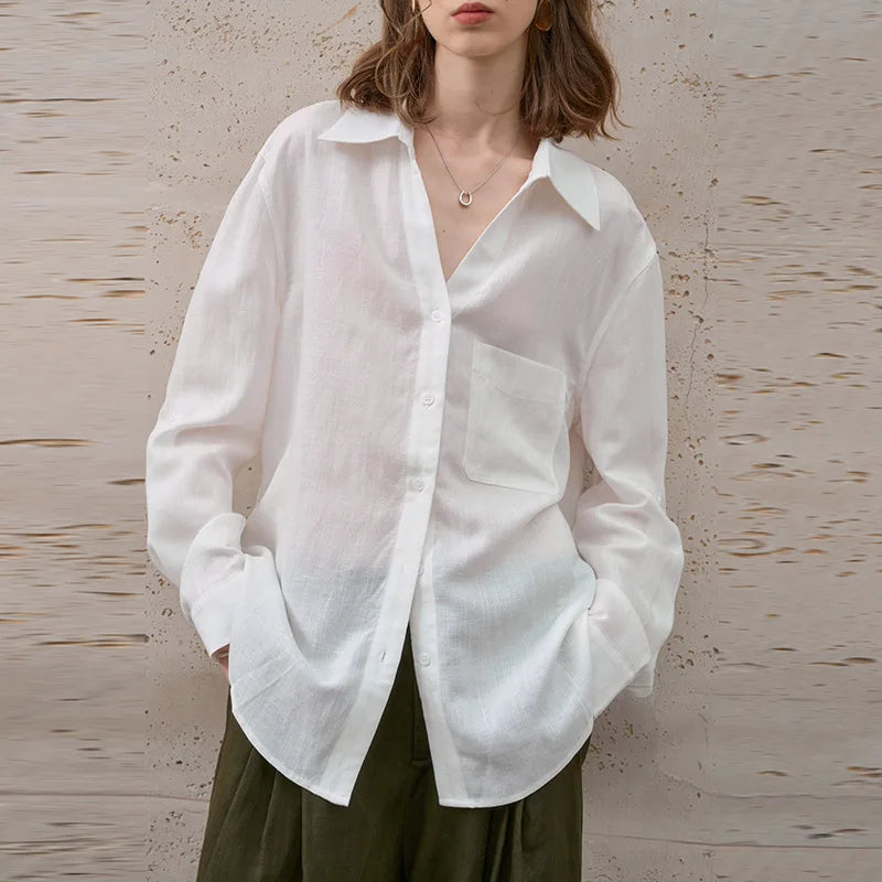 Lino Classic Shirt | 100% Pure Linen, Oversized Fit 1