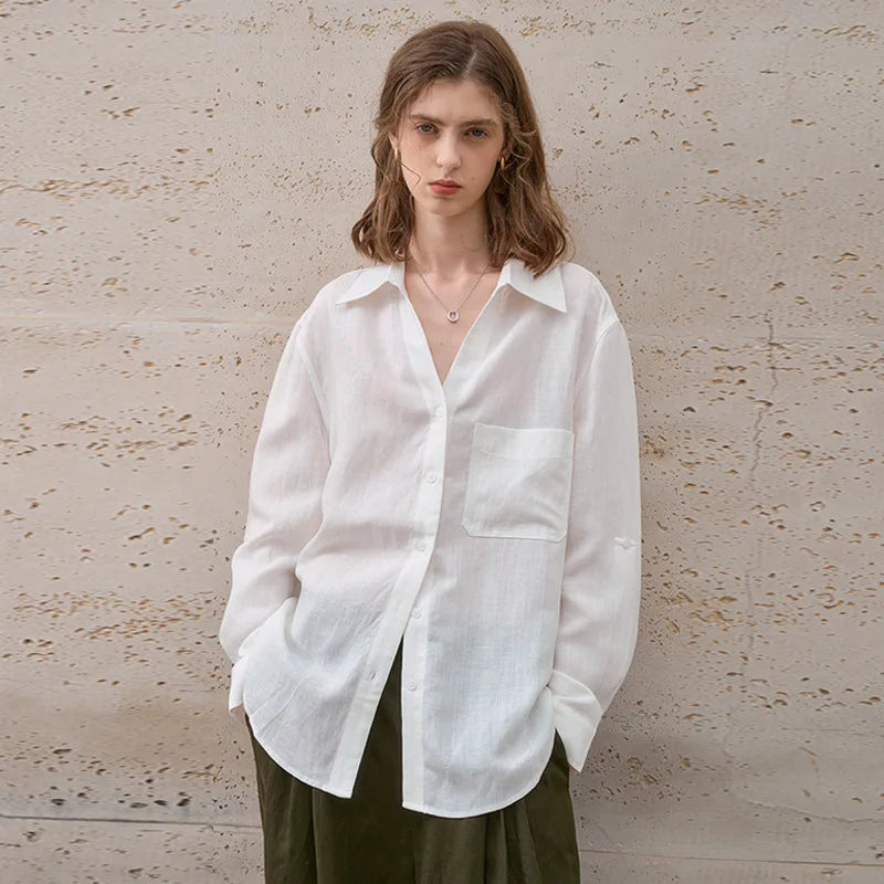 Lino Classic Shirt | 100% Pure Linen, Oversized Fit 7