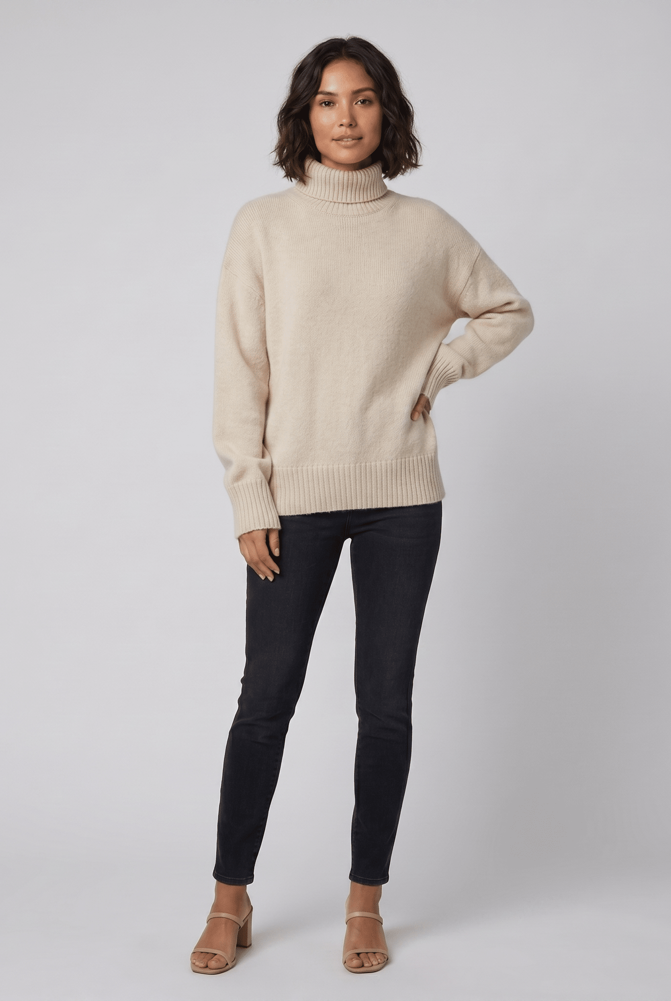 Liora Cashmere Sweater | Soft Turtleneck, Classic Fit for Women 0