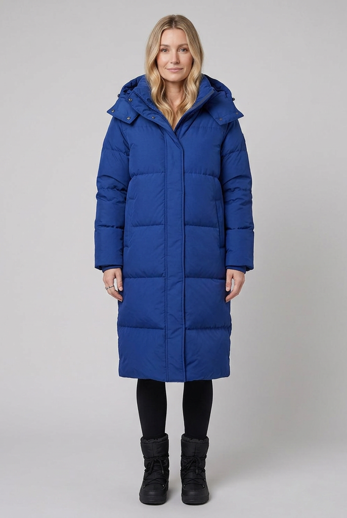 Liora Long Puffer Coat | Hooded, Insulated, Wind-Resistant Outerwear 6