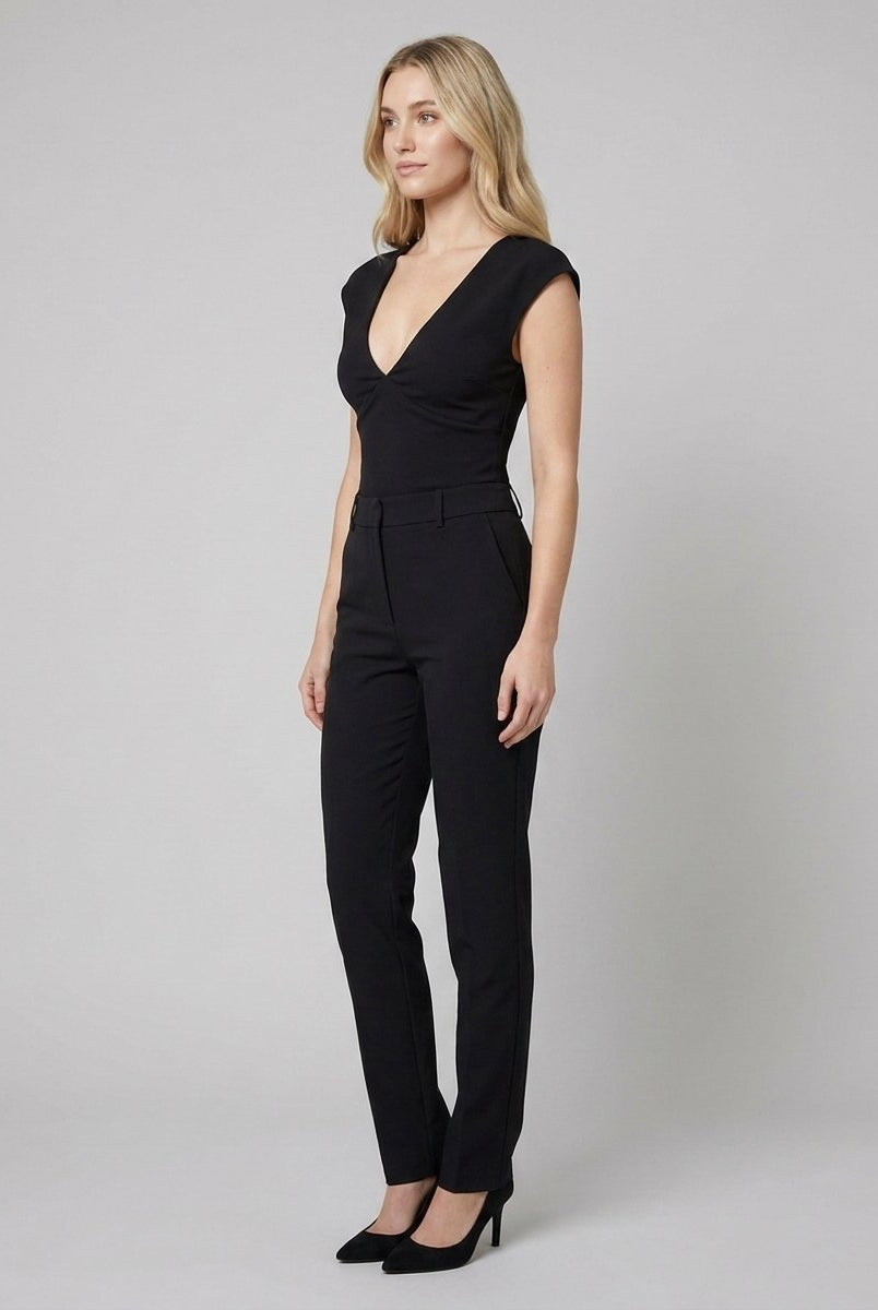 Liora Women's Blouse | V Neck, Cap Sleeve, Mid-Weight Polyester 1