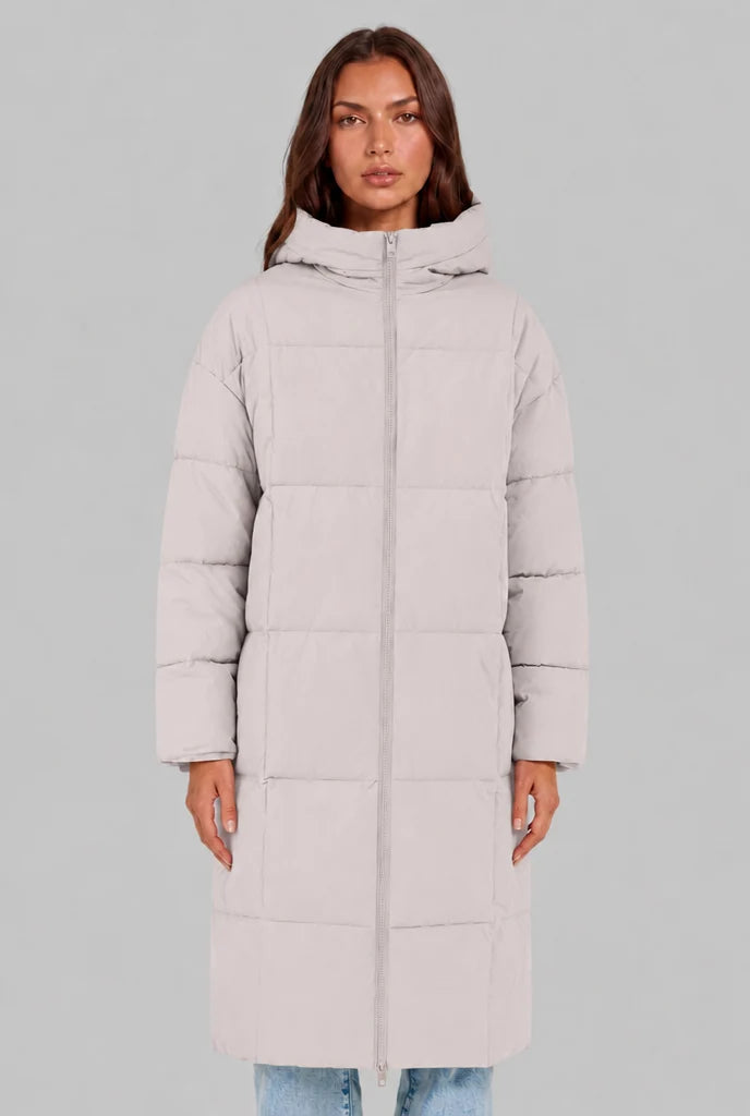 Long Hooded Puffer Coat 10