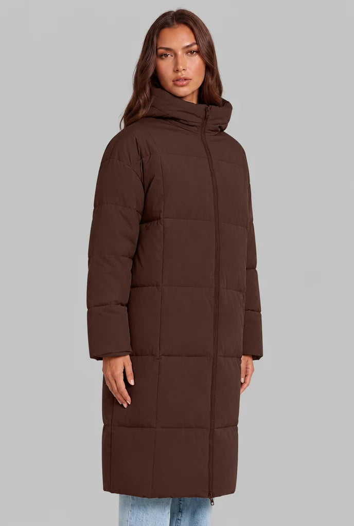 Long Hooded Puffer Coat 2