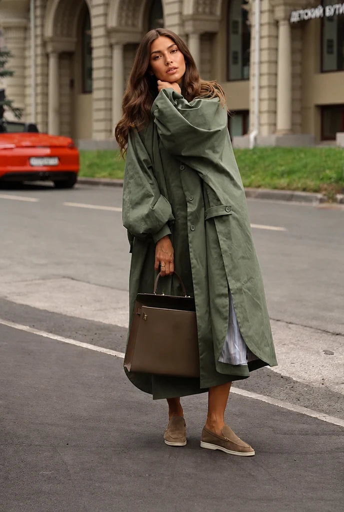 Long Overcoat with Side Slit 0