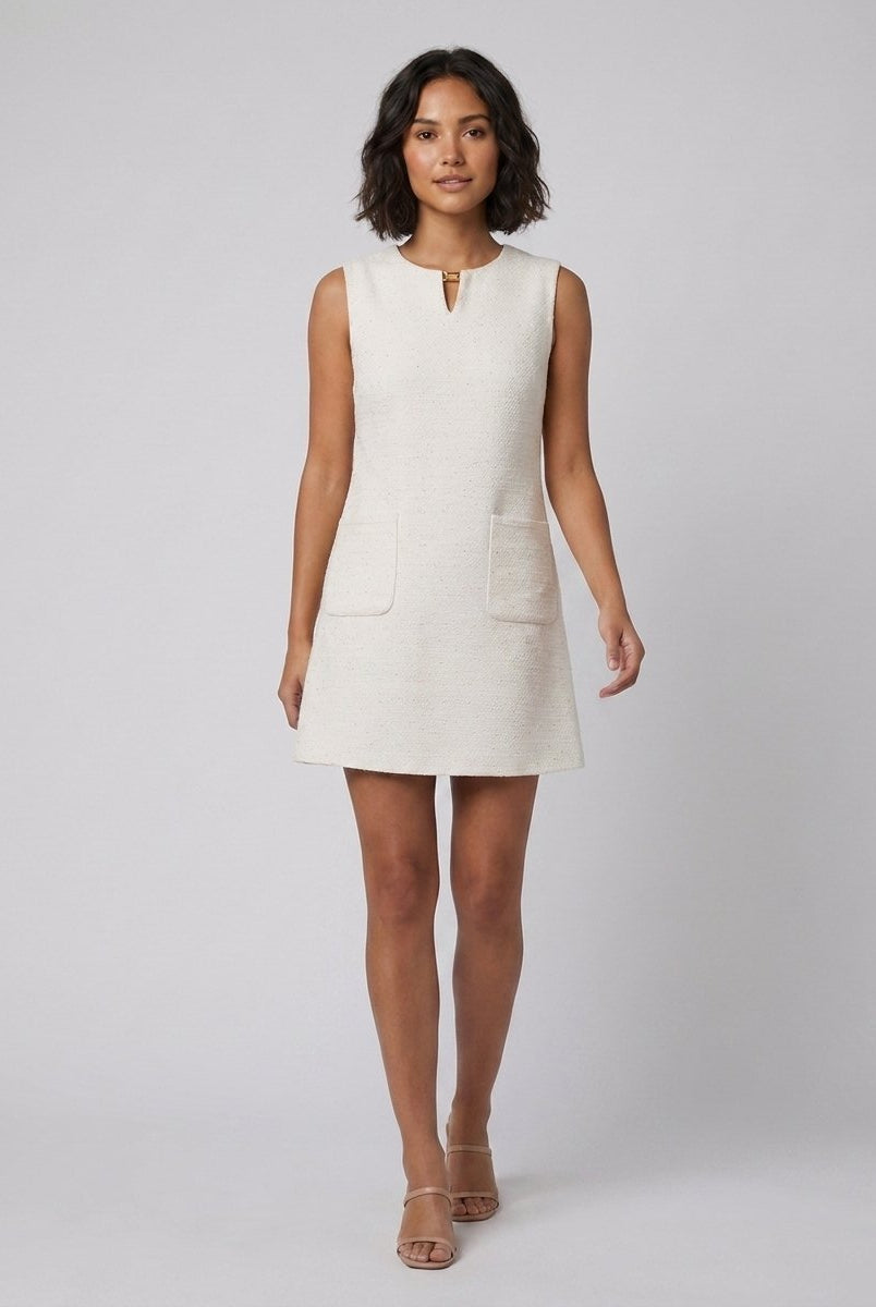 Luna Women's Dress | Textured Fabric, A-Line Mini Summer Dress 1
